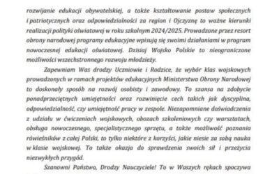 List Ministra Obrony Narodowej