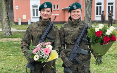 Przysięga wojskowa w Centrum Szkolenia Logistyki w Grupie