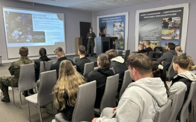 Spotkanie ze studentką czwartego roku Akademii Wojsk Lądowych we Wrocławiu