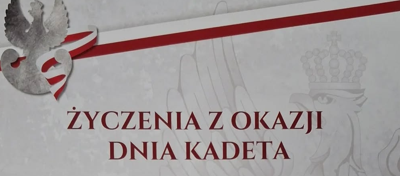 Życzenia z okazji Dnia Kadeta